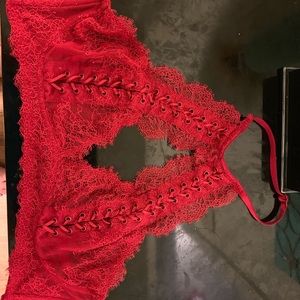 Victoria’s Secret lace halter bralette XL